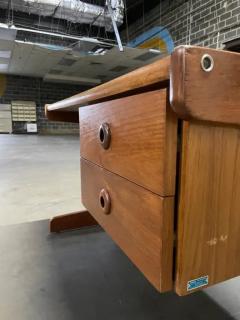 Geraldo de Barros Brazilian Modern Desk in Cerejera Hardwood Geraldo de Barros 1970s Brazil - 3193925