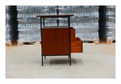 Geraldo de Barros Brazilian Modern Side Table in Metal Hardwood Formica Geraldo de Barros 1950 - 3821294