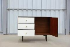 Geraldo de Barros Brazilian Modern Sideboard in Hardwood and Metal by Geraldo de Barros Brazil - 3331092