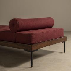 Geraldo de Barros Daybed in wood and metal by Geraldo de Barros Brazilian Mid Century Modern - 3011760