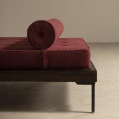 Geraldo de Barros Daybed in wood and metal by Geraldo de Barros Brazilian Mid Century Modern - 3011761