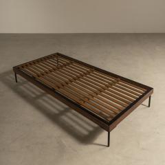 Geraldo de Barros Daybed in wood and metal by Geraldo de Barros Brazilian Mid Century Modern - 3011763