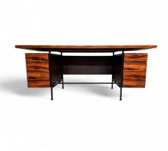 Geraldo de Barros Desk with 6 drawers in Rosewood Iron Geraldo de Barros 1950s Lot 460A - 4367489