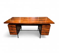 Geraldo de Barros Desk with 6 drawers in Rosewood Iron Geraldo de Barros 1950s Lot 460A - 4367491