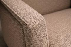 Geraldo de Barros Geraldo de Barros Pair of Armchairs in Blackened Steel Taupe Mushroom Wool - 4526651