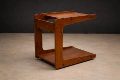 Geraldo de Barros Geraldo de Barros for Hobjeto Bar Cart Side Table in Brazilian Hardwood - 4526750
