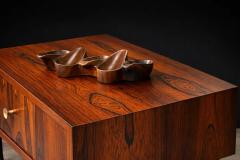 Geraldo de Barros Geraldo de Barros for Unilabor Pair of Rosewood Nightstands Brazil 1950s - 4526788