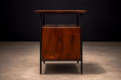 Geraldo de Barros Side Table in Metal Rosewood and Formica Geraldo de Barros for Unilabor 1950s - 4548643