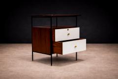 Geraldo de Barros Side Table in Metal Rosewood and Formica Geraldo de Barros for Unilabor 1950s - 4548644