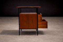 Geraldo de Barros Side Table in Metal Rosewood and Formica Geraldo de Barros for Unilabor 1950s - 4548646