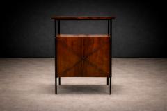Geraldo de Barros Side Table in Metal Rosewood and Formica Geraldo de Barros for Unilabor 1950s - 4548647