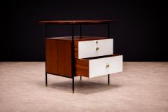Geraldo de Barros Side Table in Metal Rosewood and Formica Geraldo de Barros for Unilabor 1950s - 4548649