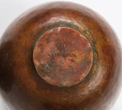 Gerard Beaucousin Gerard Beaucousin Copper Enamel Ovoid Vases France - 1051022