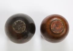 Gerard Beaucousin Gerard Beaucousin Copper Enamel Ovoid Vases France - 1051025