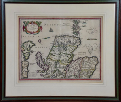 Gerard Mercator Northern Scotland 17th Century Hand colored Map by Mercator - 2738927