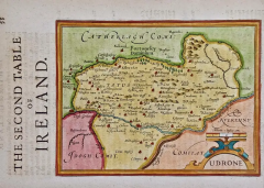 Gerard Mercator Southeastern Ireland A 17th Century Hand Colored Map by Mercator and Hondius - 2731687