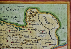 Gerard Mercator Southeastern Ireland A 17th Century Hand Colored Map by Mercator and Hondius - 2765251