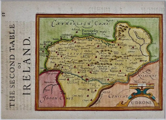 Gerard Mercator Southeastern Ireland A 17th Century Hand Colored Map by Mercator and Hondius - 2765669