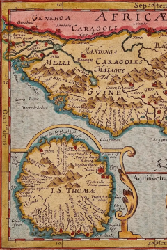 Gerard Mercator West Africa A 17th Century Hand Colored Map by Mercator Hondius - 2731730