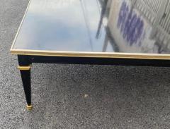 Gerard Mille Coffee Table Wood Lacquered Black Maison Jansen by Gerard Mille 1950 70 - 3126211
