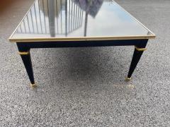 Gerard Mille Coffee Table Wood Lacquered Black Maison Jansen by Gerard Mille 1950 70 - 3126221