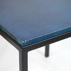 Gerard Simo n BLUE GLAZED CERAMIC SIDE TABLE 41 - 2100037