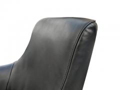 Gerard van den Berg Pair Curvy Leather Lounge Chairs Style of Gerard Van Den Berg Montis Post Modern - 2937238