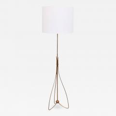 German 1950s Brass Pinleg Tripod Floor Lamp - 552944