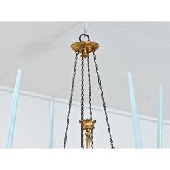German 19th Century Giltwood Candle Chandelier - 4612000