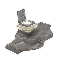 German Art Nouveau Pewter Inkwell - 4674742