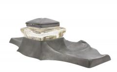 German Art Nouveau Pewter Inkwell - 4674745