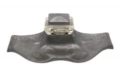 German Art Nouveau Pewter Inkwell - 4674748