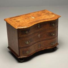 German Baroque Fruit Wood Marquetry Inlaid Cabinet Commode Gulc Nachi - 3382083