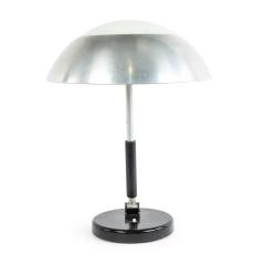 German Bauhaus Brushed Aluminum Table Lamp - 4657735