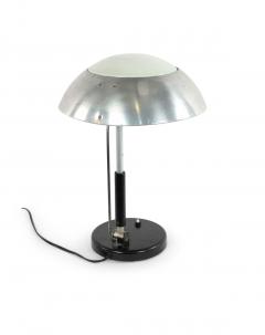 German Bauhaus Brushed Aluminum Table Lamp - 4657738