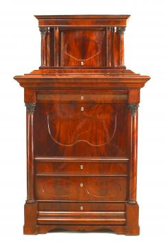 German Biedermeier Mahogany Secretary - 2799084