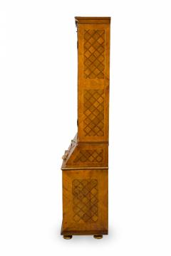 German Biedermeier Olivewood Inlaid and Parcel Gilt Secretary Bookcase - 4170212