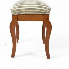 German Biedermeier Upholstered Birch Stool - 169152