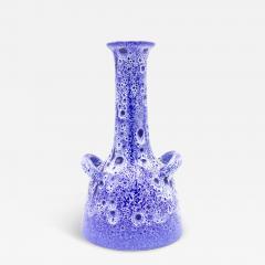 German Blue Ceramic Vase with Handle - 4260686