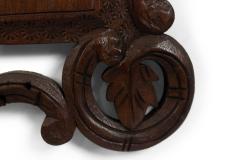 German Carved Walnut Wall Plaque - 4673571