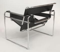 German Chrome and Leather Arm Chairs - 4669056