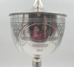 German Continental Silver and Onyx Monumental Trophy in Art Deco Style - 3249063