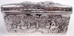 German Hanau Silver Keepsake Box with Classical Battle Scene - 4020604