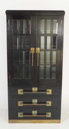 German Jugendstil Glass Door Cabinet - 484464