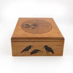 German Marquetry Box with Grimm s Fairy Tale Scene Late 19th Century - 3976836