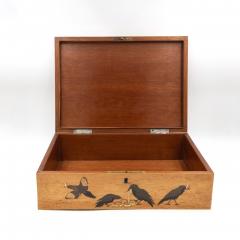 German Marquetry Box with Grimm s Fairy Tale Scene Late 19th Century - 3976840