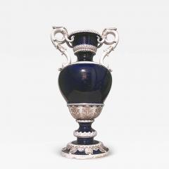 German Meissen Blue and White Porcelain Vase - 4325732