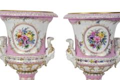 German Meissen Porcelain Painted Gilt Gold Decorated Centerpiece Urn Campana - 4552496