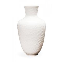 German Mid Century Textured White Porcelain Bouquet Vase - 4733157
