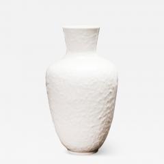 German Mid Century Textured White Porcelain Bouquet Vase - 4733257